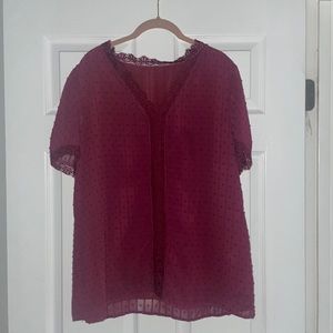 Maroon blouse